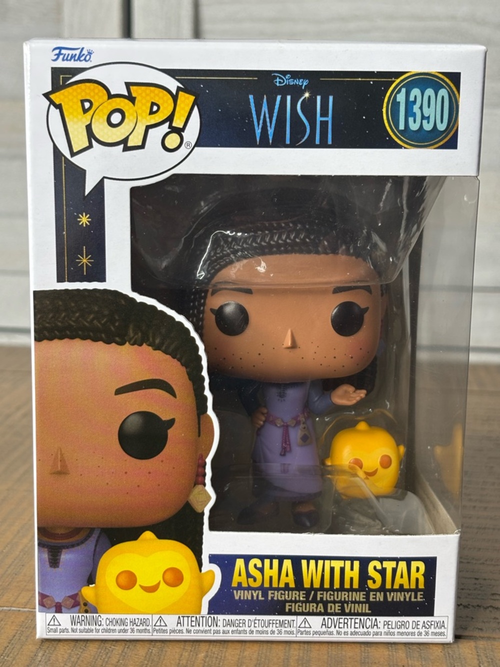 Disney Wish Asha with Star Funko Pop #1390 - Brand New Mint Condition